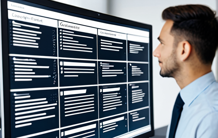 Detailed Project Checklist**
"A meticulously organized digital checklist for a consulting project, displayed on a large monitor in a brightly lit, modern office. The checklist includes tasks, deadlines, and assigned personnel. The office is clean and professional, with blurred figures of consultants working in the background. Safe for work, appropriate content, fully clothed consultants, professional environment, perfect anatomy, correct proportions, well-formed hands, proper finger count, natural body proportions, high quality."
**
