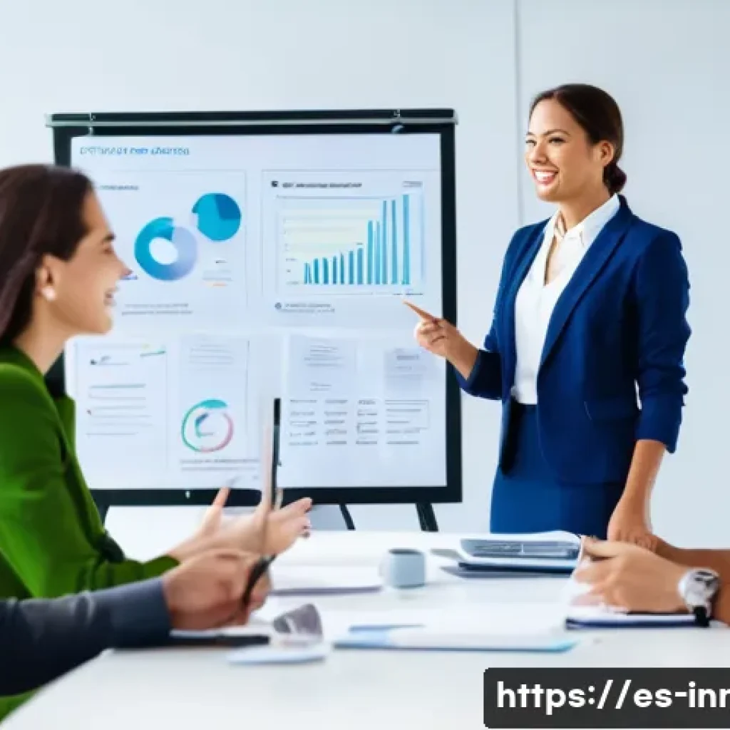 컨설턴트와 혁신경영의 상관관계 - **Fresh Perspective in Innovation Consulting:**
    "A vibrant and modern office setting, bustling w...